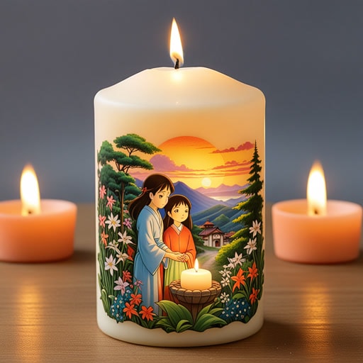 在一个小村庄里,有一个传统,就是在当地的教堂里放置奉献蜡烛以纪念圣人。一天,一个名叫莉莉的年轻女孩决定做一个奉献的礼物,以表达对她家人健康的感激。她仔细挑选了一支漂亮的蜡烛,并在教堂里点燃了它。当蜡烛燃烧时,她感到一种平静和满足,知道她已经做出了一个有意义的举动。