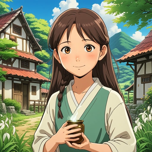 在一个小村庄里,住着一个名叫莉莉的女孩,她总是面色苍白。一天,一种神秘的疾病袭击了村庄,莉莉的脸色变得更加苍白。村民们担心极了,于是向一位智慧的老治疗师求助。治疗师开了一种药水,不仅治愈了疾病,还恢复了莉莉健康的光泽。从那以后,莉莉不再苍白,而是充满了生机和活力。