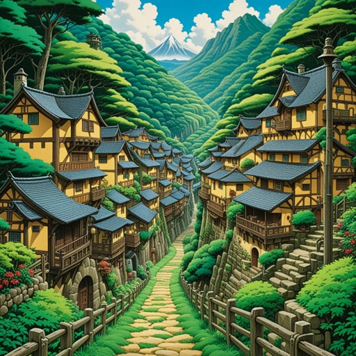 在一个小村庄里,有一位名叫约翰的老工匠,他以能在布上编织复杂图案而闻名。一天,一位神秘的旅行者请求约翰在挂毯上编织一张地图。约翰编织时,线似乎在引导他,创作出一张通往隐藏宝藏的地图。旅行者对结果感到满意,慷慨地奖励了约翰。