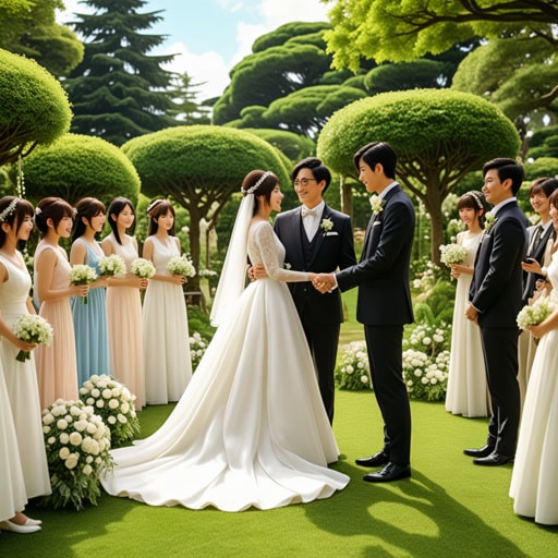 从前,有一对深爱的情侣。他们决定举行婚礼来庆祝彼此的承诺。婚礼在一个美丽的花园里举行,亲朋好友聚集在一起见证他们的誓言。新娘穿着一件惊艳的婚纱,新郎穿着帅气的西装。仪式结束后,他们交换了结婚戒指,象征着他们永恒的爱。这场婚礼不仅仅是一个仪式,而是他们爱情和未来共同生活的庆祝。