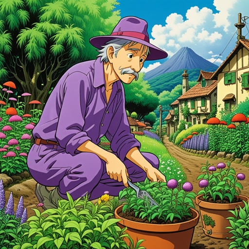 在一个小镇上,住着一个以奇怪习惯著称的人。他总是戴着一顶紫色的帽子,和植物说话。一天,一个神秘的访客来到了镇上,这个奇怪的陌生人引起了大家的好奇。原来这位访客是一位著名的植物学家,他对这个人的独特园艺技术非常着迷。这个人的奇怪方式实际上让他发现了一种新的植物物种,这给小镇带来了名声和认可。