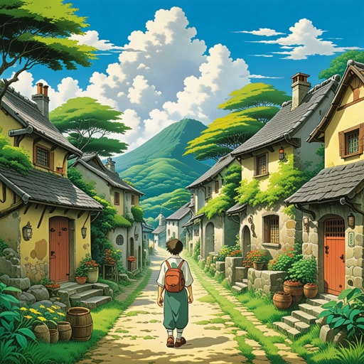 在一个小村庄里,有一个老人总是问旅行者们从哪里来。一天,一个神秘的旅行者到来,老人问他:‘你从哪里来?’旅行者回答了一个谜语:‘从太阳升起的地方来。’老人思考后意识到旅行者来自东方。这次遭遇让村民们明白了知道事物来源的重要性。