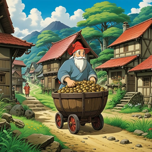 在一个小村庄里,住着一个狡猾的商人,他经常使用诡计来占别人的便宜。一天,他用一颗稀有的宝石作为诱饵设下陷阱。村民们被宝石吸引,中了他的诡计,结果他以高价卖给他们毫无价值的商品。然而,他的欺骗最终被揭露,失去了村民们的信任。