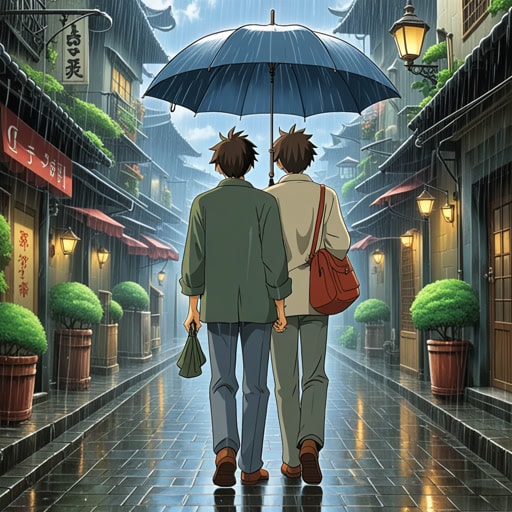 从前,有一个人总是思考未来会发生什么。一天,他预感到会下雨,所以带了一把伞。他走路时遇到了一个朋友,朋友问:‘你为什么带着伞?’ 这个人回答:‘我以为会下雨。’ 果然,开始下雨了,这个人的预感成真了。
