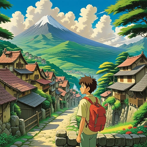 在一个小村庄里,住着一个渴望冒险的年轻人。每天,他都会凝视远方的山脉,梦想着去探索它们。一天,机会来了,他踏上了旅程。在旅途中,他意识到他的渴望不仅仅是为了冒险,也是为了归属感和目的。