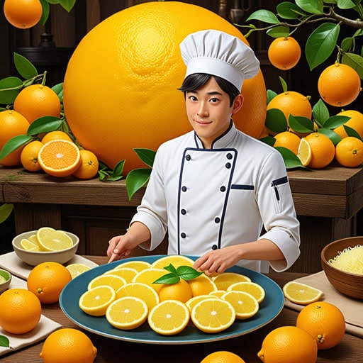 从前,有一位热爱烹饪的厨师亚历克斯,他相信加入一点风味,比如柠檬皮,就能改变一道菜。一天,他正在为一位美食评论家准备一顿特别的饭菜。他给柠檬和橙子调味,为菜肴增添了独特的风味。评论家对食物中的热情感到惊讶,并给了亚历克斯一篇赞誉的评论,使他的餐厅声名鹊起。